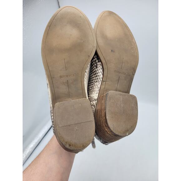 Dolce Vita Karsen Bootie Faux Snakeskin Ankle Boots Multicolor Size 8.5 - Picture 8 of 10